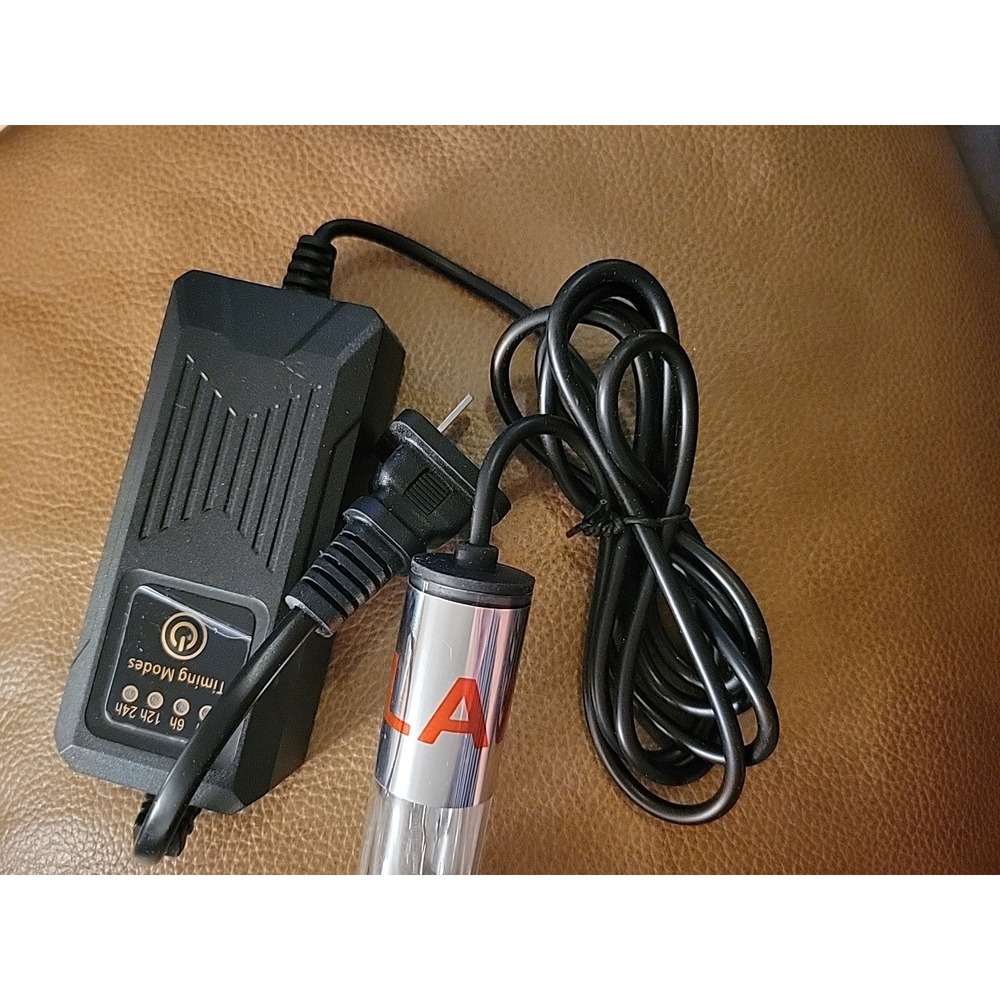 Aquarium UV‎ Light 3W Submersible UVC Lamp with Timer for Algae Control